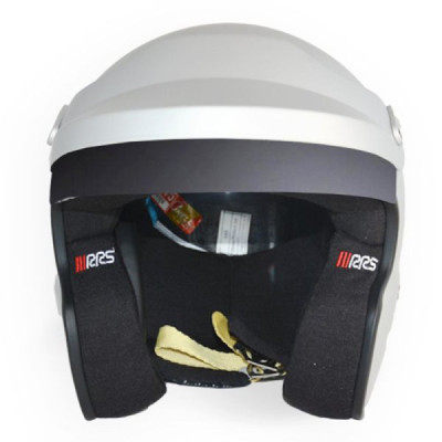 Kask Otwarty RRS Protect Jet Srebrny Mat - SNELL FIA HANS