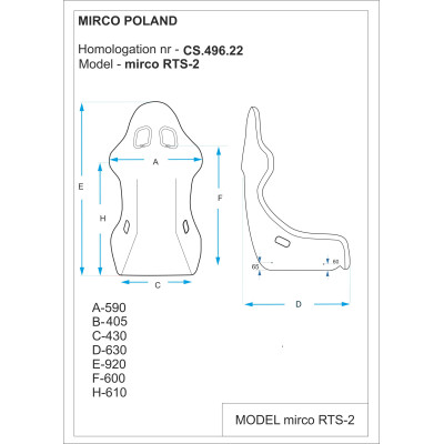 Fotel MIRCO RTS-2 FIA SKAJ