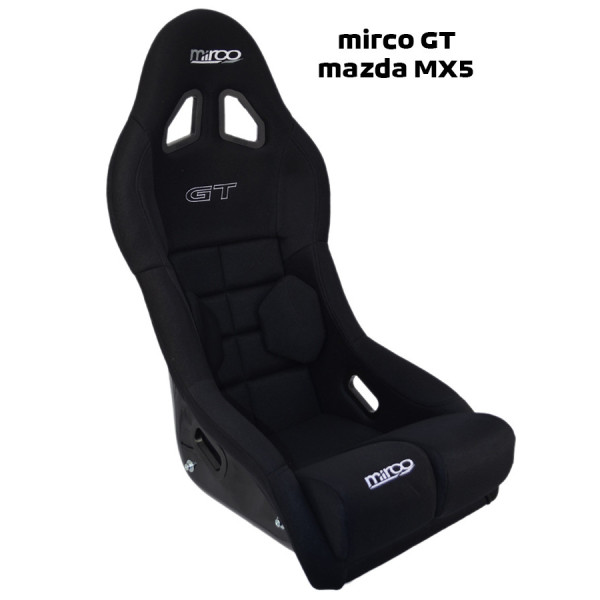 Fotel MIRCO GT MAZDA MX5 SKAJ CZARNY