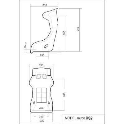 Fotel MIRCO RS2 FIA CZARNY